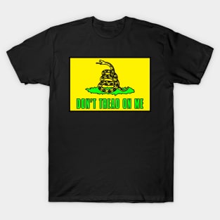 Dont tread on me flag - Safety Yellow Osha Approved - Construction T-Shirt